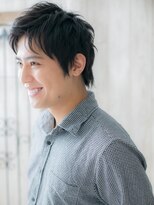 グルーミングサロン バーバー キャッスル 北浦和西口(Grooming salon Barber Castle)&nbsp;ワイルドアップバング★黒髪ミニウルフO