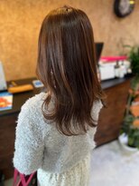 アークスヘアー&nbsp;大人かわいいモカベージュナチュラルロブヘアー美肌