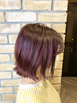 モナン 渋谷(Monan) 【飯田】ミニボブ×ローズピンク #渋谷