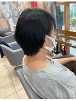 スタジオ アルファプラス 日暮里店(studio α+)&nbsp;30代40代50代◎大人ナチュラルレイヤーショートボブ　日暮里