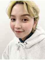 ユニ(uni)&nbsp;ハイトーンショート/ハンサムショート/前髪パーマ/２０代/３０代