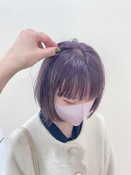 ギグスダブル 栄店(gigs double) 透明感カラー/ラベンダーグレージュ