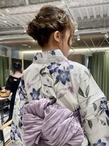 ゼストララ(ZEST Lara)&nbsp;浴衣サイド編み込みアレンジ　【吉祥寺】