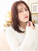 ミルクティーピンク外国人風エアストレートa川口20代30代40代
