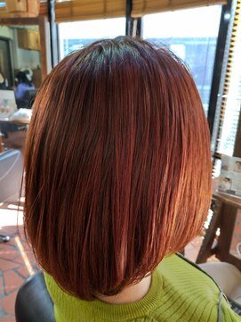 ロッソバイアルター 鎌取(ROSSO by aL-ter) イメチェン/ハッシュカット/フルバング/REDブラウン/鎌取/石橋