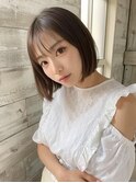 大人可愛い20代30代40代小顔ウルフレイヤーボブ丸みショートボブ