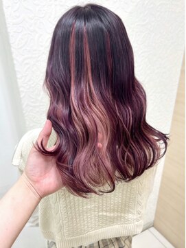 ヴィーヴォ 深江橋店(VIVO) 【 VIVO】ピンク系MIX インナーカラー グラデーションカラー