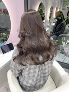 アディション 新宿(ADITION) 韓国ヘーゼルブラウンベージュ#レイヤーカット#髪質改善#前髪