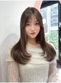 ナチュラルハイライトでつくるまろベージュ