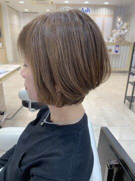 アッシュ 仙川店(Ash) 大人ナチュラルボブ前下がりボブストレートボブ30代40代50代60代