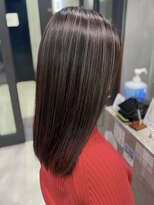 大人女性細めハイライト白髪ぼかし脱白髪染めナチュラル銀座東京