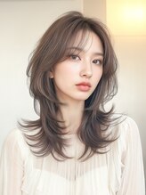 リティ(LITTY) ハッシュレイヤー　透明感グレージュ