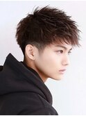 前下がりバランスパーマショート
