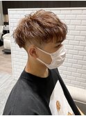 【束感際立つ】ハイトーンマッシュショート@20代30代40代50代