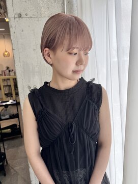 ラニヘアサロン(lani hair salon) ミルクティーカラー/ショートカット/ブリーチ/ハイトーン