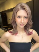 サニー 渋谷(SUNNY)&nbsp;ミルクティーピンクエンドカラー、ブリーチ、ダブルカラー