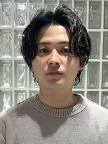 テクネ 天神大名(techne)&nbsp;天神大名ニュアンスパーマセンターパートシャドウパーマ刈り上げ