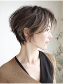 白髪ぼかし/イメチェンヘアスタイル/前髪カタログ/ショートボブ