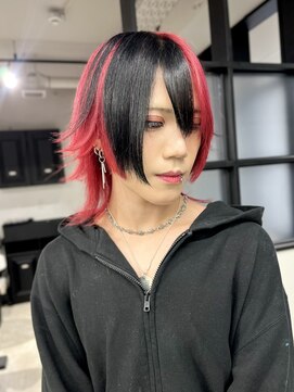 ソルバイジゼル(sol by gisele) 10代20代人気！レッド×ブラックセクションカラー