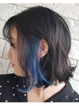 ルシード スタイル リコット(Lucido Style Ricotto) ネイビーブルー/イヤリングカラー/インナーカラー