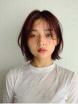 アンドレイ 表参道(andrey) 着物ヘア/ダークアッシュ/ミディアムレイヤーカット/表参道