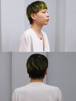 ヴァーディ オモテサンドウ(Vardy omotesando) design/ライム キミドリ ハイトーンデザインカラー メンズ