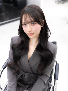 アトラ(ATRA) ダークアッシュ/バタフライレイヤーカット/韓国巻き