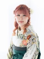 ムクプラス(mucu plus)&nbsp;袴ハーフアップヘア