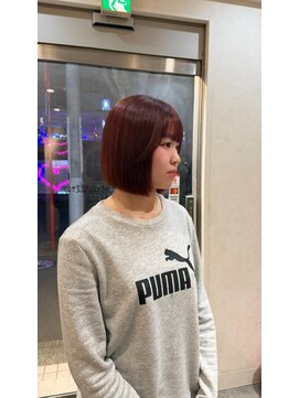 シータ 坂戸北口店(THETA) 艶ボルドーミニボブ