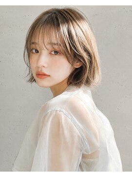 ラベストオイケ(LOVEST OIKE) 透け感オリーブベージュボブ /20代30代