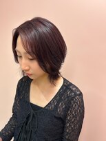 ルーム シンサイバシ(room shinsaibashi) 【room shinsaibashi/植松さくら】ボルドーカラー×レイヤーボブ