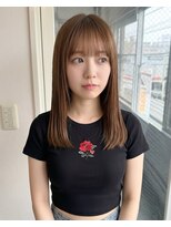 零秒女髪 千里丘店 髪質改善で実現する艶感美ロングストレート艶髪美髪艶カラー