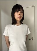 肩でハネるボブ/顔まわりレイヤー