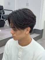 エース 岐阜店(Ace)&nbsp;岐阜メンズ｜フェザーパーマ×センターパートショート