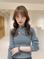 フィルムス 横浜(FILMS+)&nbsp;デジタルパーマ/ミディアムレイヤー/韓国巻き風/顔周りカット