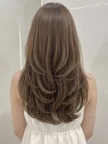 カバーヘア ブリス 上尾西口店(COVER HAIR bliss)&nbsp;秋ブリーチなしカラー小顔ハイレイヤーマロンブラウンp上尾