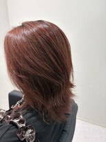 ポワト 獨協大学前(poi to...)&nbsp;艶感レッドブラウン レイヤーミディアム