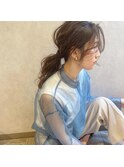 簡単ポニーアレンジ