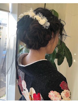 美容室 サワコ 国府店(SAWAKO) 着物似合うアップスタイル
