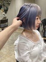 bibito 切りっぱなしボブ　グラデーションカラー　ダブルカラー
