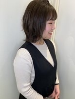 ジアン(GIEN)&nbsp;くびれボブ シースルーバング ダークグレージュ