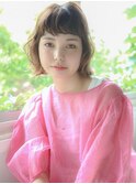ふんわりミニマムボブ