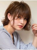 外ハネボブ　動きのあるボブ