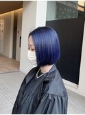【中野　倫大朗】navy blue × bob