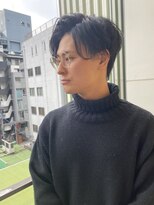 ロンド ストラーダ 心斎橋(Lond strada) センターパートリバースパーマ 韓国マッシュ コンマヘア