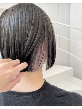 リコット 浦和美園(Liecot) 【Fumiya】ぷつっとミニボブ×シルバーインナーカラー