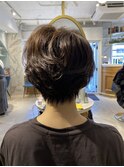 ウェーブショートボブ