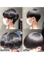 エノア 銀座(ENORE)&nbsp;メンズ縮毛矯正でくせ毛改善！自然なストレートマッシュスタイル