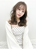 【Anli☆岩瀬萌】ヘーゼルアッシュ ウェーブミディ ゆるふわ