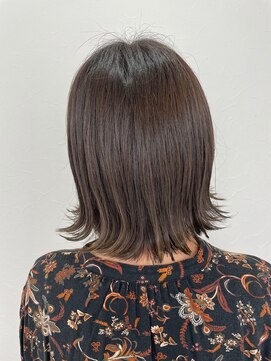 シエル 立川店(CIEL) 【CIEL×久光】外はねグレージュ×インナーネイビーブルー